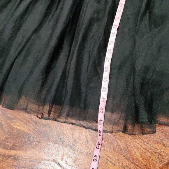 Bare.Z Black Whimsygoth Sheer Rocker Witchy Tulle Black Embelished Dress M, NWT - Picture 13 of 13
